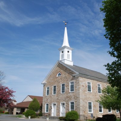 Completion of restored steeple, Window frames, cornice and front steps